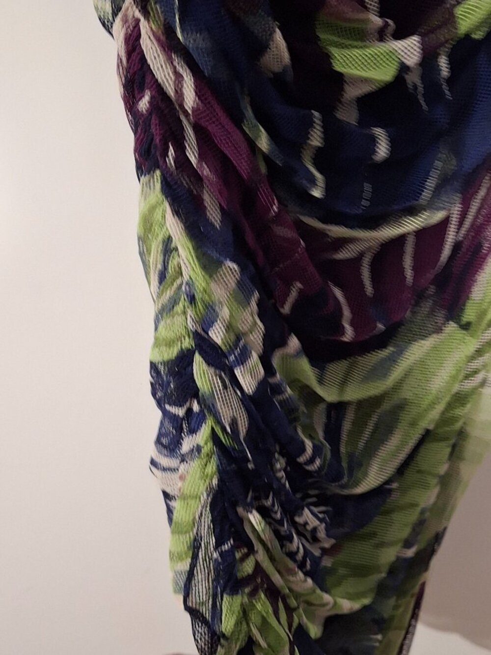 Hilton Hollis New York Size 8 Ruched Sheath Dress Multicolor Abstract Print - Picture 7 of 9